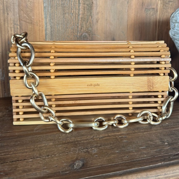 Cult Gaia Sylva Caged Bamboo Shoulder Bag - Picture 5 of 9
